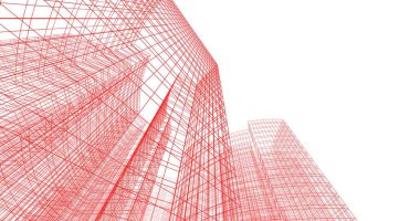 soyut mimari duvar kağıdı tasarımı, dijital konsept arkaplan