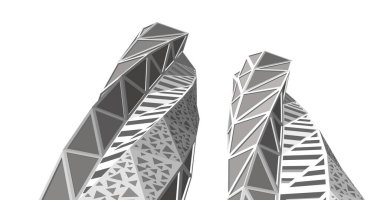 soyut mimari duvar kağıdı tasarımı, dijital konsept arkaplan