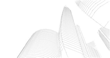 soyut mimari duvar kağıdı tasarımı, dijital konsept arkaplan