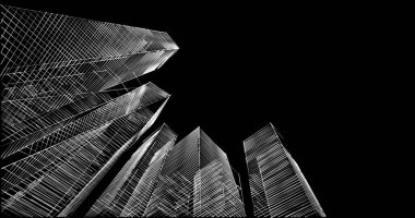 soyut mimari duvar kağıdı tasarımı, dijital konsept arkaplan