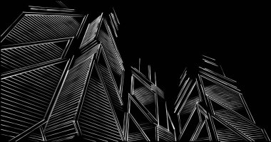 soyut mimari duvar kağıdı tasarımı, dijital konsept arkaplan