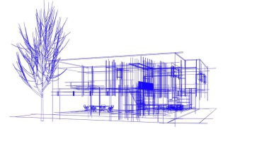 soyut mimari duvar kağıdı tasarımı, dijital konsept arkaplan