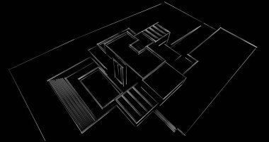 soyut mimari duvar kağıdı tasarımı, dijital konsept arkaplan