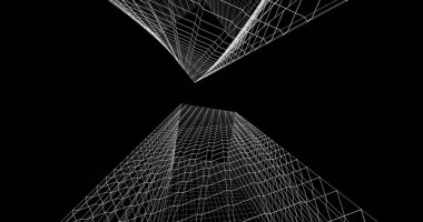 soyut mimari duvar kağıdı tasarımı, dijital konsept arkaplan