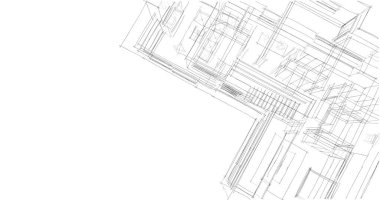 soyut mimari duvar kağıdı tasarımı, dijital konsept arkaplan