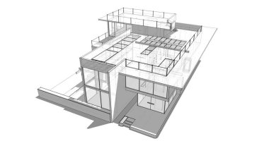 minimal geometrik mimari binalar tasarımı