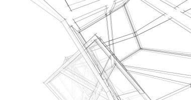 soyut mimari duvar kağıdı tasarımı, dijital konsept arkaplan