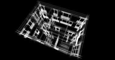 soyut mimari duvar kağıdı tasarımı, dijital konsept arkaplan