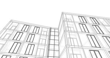 soyut mimari duvar kağıdı tasarımı, dijital konsept arkaplan