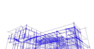 soyut mimari duvar kağıdı tasarımı, dijital konsept arkaplan