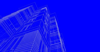 soyut mimari duvar kağıdı tasarımı, dijital konsept arkaplan