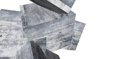 Arkaplanda mimari bina 3d illüstrasyon