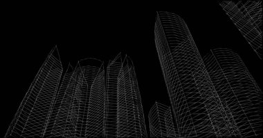 soyut mimari duvar kağıdı tasarımı, dijital konsept arkaplan