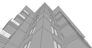 soyut mimari duvar kağıdı tasarımı, dijital konsept arkaplan