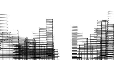 eskiz sanat geometrik mimari binalar tasarımı