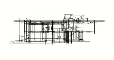 minimal geometrik şekiller, mimari çizgiler