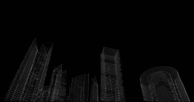 soyut mimari duvar kağıdı tasarımı, dijital konsept arkaplan