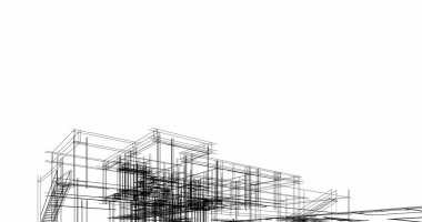 soyut mimari duvar kağıdı tasarımı, dijital konsept arkaplan