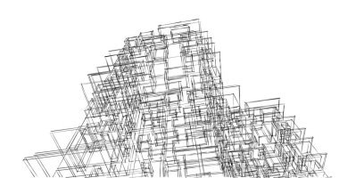 soyut mimari duvar kağıdı tasarımı, dijital konsept arkaplan