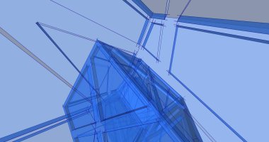 soyut mimari duvar kağıdı tasarımı, dijital konsept arkaplan