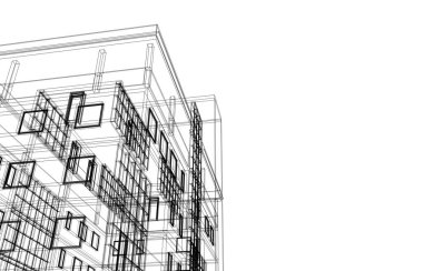 soyut mimari duvar kağıdı tasarımı, dijital konsept arkaplan