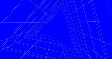 Mimari sanat konseptinde soyut çizgiler, minimum geometrik şekiller. 