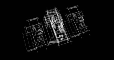 soyut mimari duvar kağıdı tasarımı, dijital konsept arkaplan