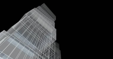 soyut mimari duvar kağıdı tasarımı, dijital konsept arkaplan