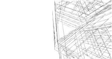 soyut mimari duvar kağıdı tasarımı, dijital konsept arkaplan