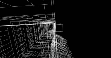 soyut mimari duvar kağıdı tasarımı, dijital konsept arkaplan