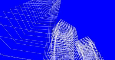 soyut mimari duvar kağıdı tasarımı, dijital konsept arkaplan