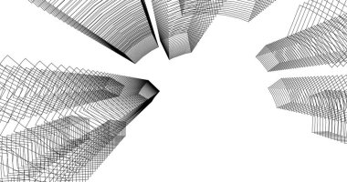 soyut mimari duvar kağıdı tasarımı, dijital konsept arkaplan