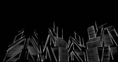 soyut mimari duvar kağıdı tasarımı, dijital konsept arkaplan