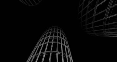 soyut mimari duvar kağıdı tasarımı, dijital konsept arkaplan