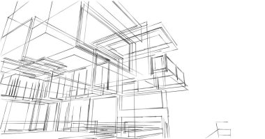 Geometrik mimari binalar tasarımı