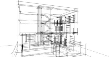 soyut mimari duvar kağıdı tasarımı, dijital konsept arkaplan