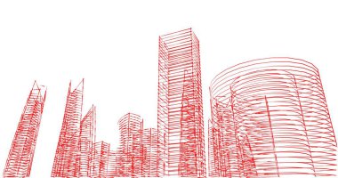 soyut mimari duvar kağıdı tasarımı, dijital konsept arkaplan