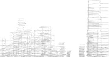 eskiz sanat geometrik mimari binalar tasarımı