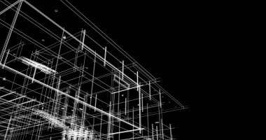 soyut mimari duvar kağıdı tasarımı, dijital konsept arkaplan