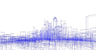 soyut mimari duvar kağıdı tasarımı, dijital konsept arkaplan