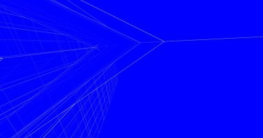 Mimari sanat konseptinde soyut çizgiler, minimum geometrik şekiller. 