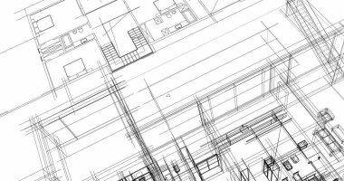 soyut mimari duvar kağıdı tasarımı, dijital konsept arkaplan