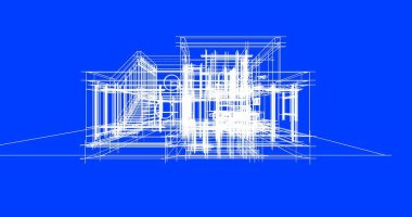 soyut mimari duvar kağıdı tasarımı, dijital konsept arkaplan