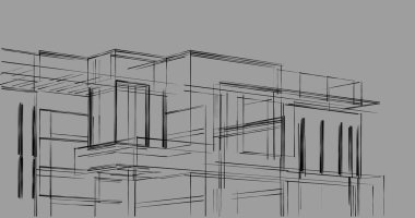 soyut mimari duvar kağıdı tasarımı, dijital konsept arkaplan