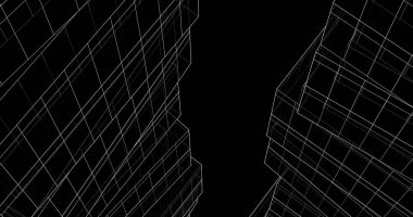 soyut mimari duvar kağıdı tasarımı, dijital konsept arkaplan