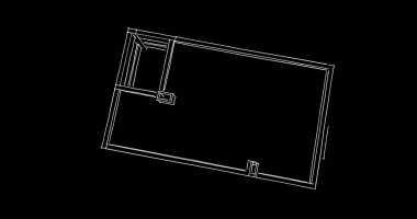 Mimari sanat konseptinde soyut çizgiler, minimum geometrik şekiller. 