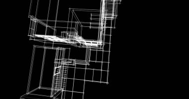 soyut mimari duvar kağıdı tasarımı, dijital konsept arkaplan