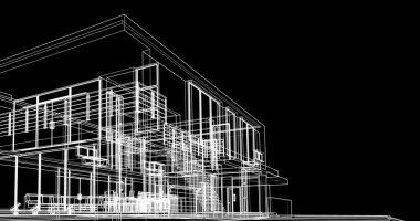 soyut mimari duvar kağıdı tasarımı, dijital konsept arkaplan