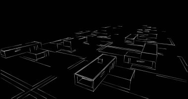 soyut mimari duvar kağıdı tasarımı, dijital konsept arkaplan