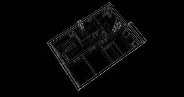 soyut mimari duvar kağıdı tasarımı, dijital konsept arkaplan